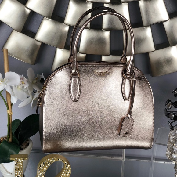 Kate Spade Rose Gold Reiley Large Dome Satchel - Picture 3 of 8